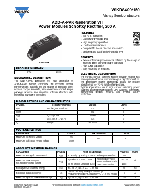 VSKDS409-150 Datasheet PDF Vishay Semiconductors
