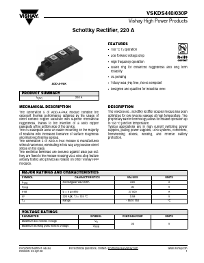 VSKDS440 Datasheet PDF Vishay Semiconductors