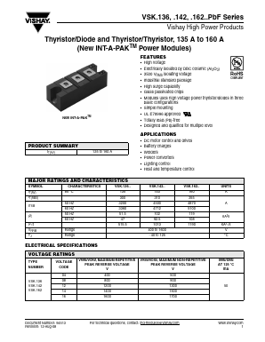 VSKL142-08PBF Datasheet PDF Vishay Semiconductors