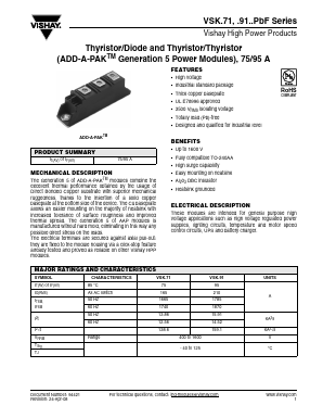 VSKH71-10S90 Datasheet PDF Vishay Semiconductors