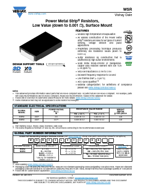 WSR2R5000DBA Datasheet PDF Vishay Semiconductors