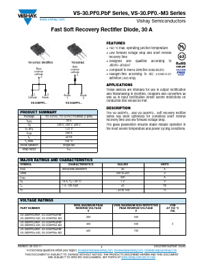 VS-30EPF04PBF Datasheet PDF Vishay Semiconductors