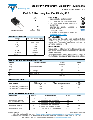 VS-40EPF10-M3 Datasheet PDF Vishay Semiconductors