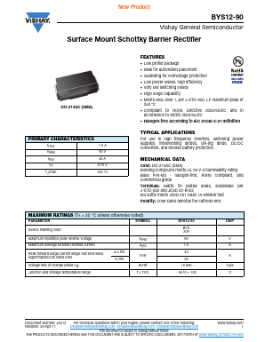 BYS12-90-M3/TR Datasheet PDF Vishay Semiconductors
