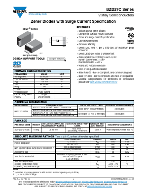 BZD27C5V1P Datasheet PDF Vishay Semiconductors