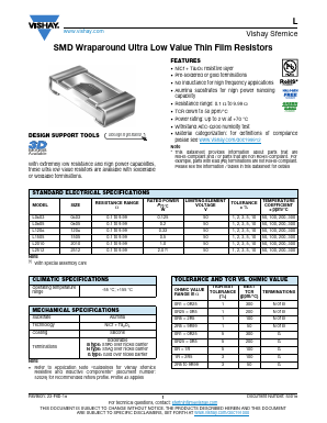 L0805K4R00GN Datasheet PDF Vishay Semiconductors