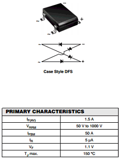 DF15005S-E3/45 Datasheet PDF Vishay Semiconductors