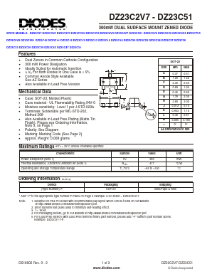 DZ23C43-7 Datasheet PDF Vishay Semiconductors