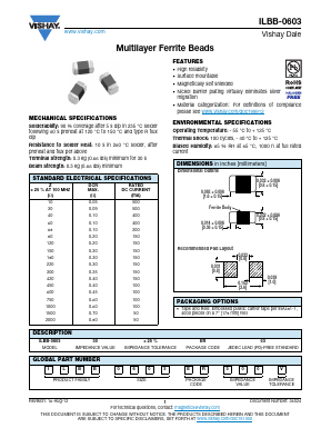 ILBB-0603 Datasheet PDF Vishay Semiconductors