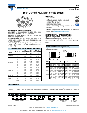 ILHB1206ER500V Datasheet PDF Vishay Semiconductors