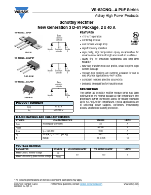 83CNQ080APBF Datasheet PDF Vishay Semiconductors
