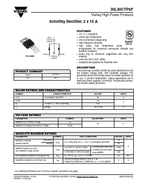 30L30CTPBF Datasheet PDF Vishay Semiconductors