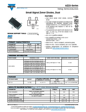 AZ23B30-E3 Datasheet PDF Vishay Semiconductors