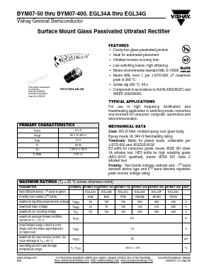 BYM07-100 Datasheet PDF Vishay Semiconductors