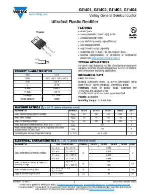 GI1402 Datasheet PDF Vishay Semiconductors