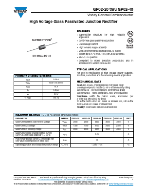 GP02-20 Datasheet PDF Vishay Semiconductors