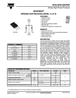 HFB12PA120CPBF Datasheet PDF Vishay Semiconductors