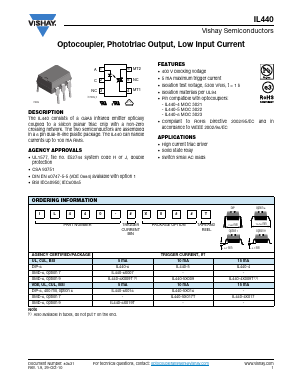 IL440-5 Datasheet PDF Vishay Semiconductors