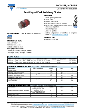 MCL4448-TR Datasheet PDF Vishay Semiconductors