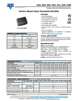 S2A-E3-52T Datasheet PDF Vishay Semiconductors