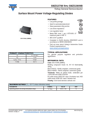 SMZG3788B-E3/52 Datasheet PDF Vishay Semiconductors