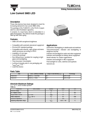 TLMC3101 Datasheet PDF Vishay Semiconductors