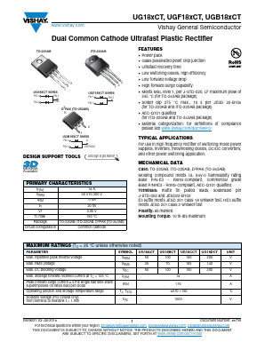 UGB18DCT-E3 Datasheet PDF Vishay Semiconductors