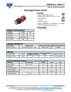 TZS4699-GS08 Datasheet PDF Vishay Semiconductors