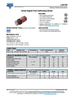 LS4150GS18 Datasheet PDF Vishay Semiconductors