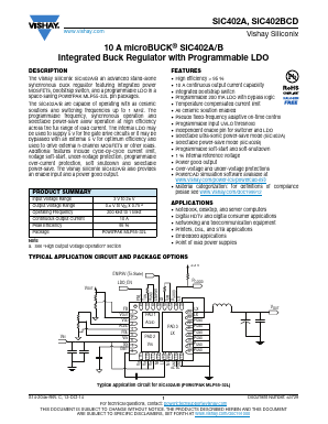 SIC402ACD-T1-GE3 Datasheet PDF Vishay Semiconductors