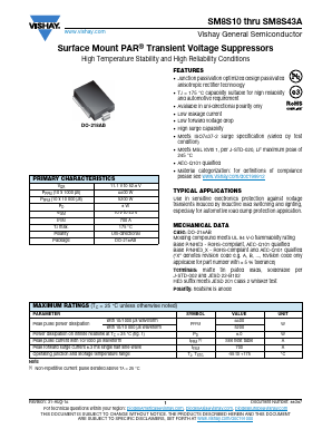SM8S11A Datasheet PDF Vishay Semiconductors