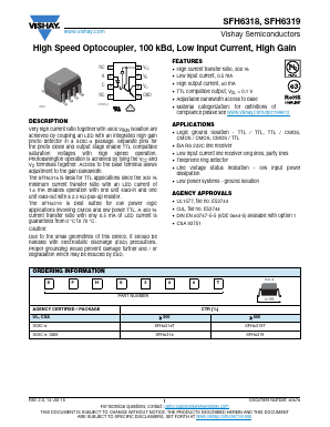 SFH6318T Datasheet PDF Vishay Semiconductors