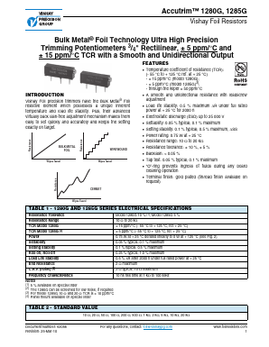 Y005610R00000KL Datasheet PDF Vishay Semiconductors