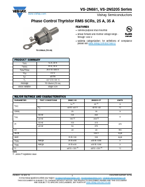 VS-2N5205 Datasheet PDF Vishay Semiconductors