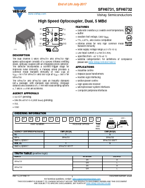 SFH6732 Datasheet PDF Vishay Semiconductors