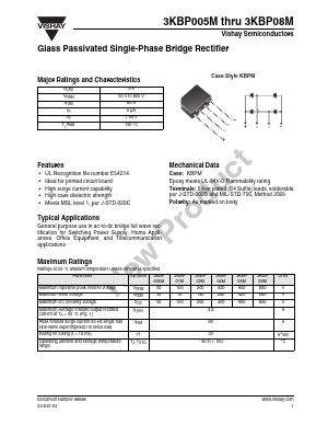 3KBP005M Datasheet PDF Vishay Semiconductors