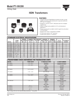 PT100-01 Datasheet PDF Vishay Semiconductors