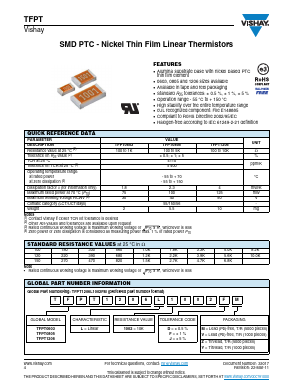 TFPT0603L2200JM Datasheet PDF Vishay Semiconductors