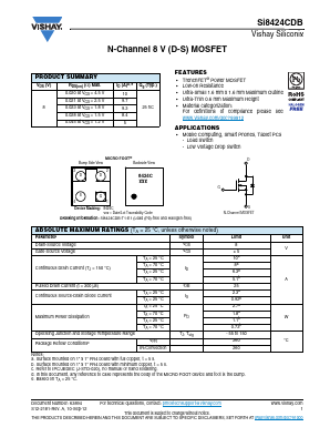 SI8424CDB-T1-E1 Datasheet PDF Vishay Semiconductors