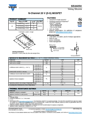 SI5442DU-T1-GE3 Datasheet PDF Vishay Semiconductors
