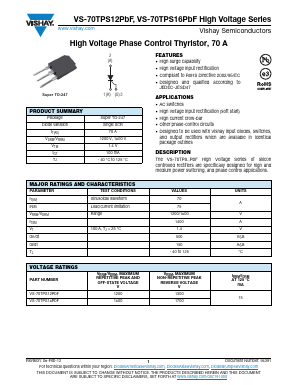 VS-70TPS16PBF Datasheet PDF Vishay Semiconductors