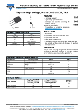 VS-70TPS12PBF Datasheet PDF Vishay Semiconductors