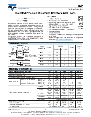 RLP06N20301BB00 Datasheet PDF Vishay Semiconductors