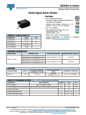 BZX384C30-G3-08 Datasheet PDF Vishay Semiconductors