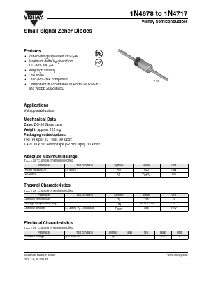 1N4696-TAP Datasheet PDF Vishay Semiconductors
