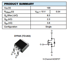 SIHF510S-GE3 Datasheet PDF Vishay Semiconductors