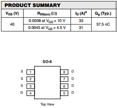 SI4456DY-T1-E3 Datasheet PDF Vishay Semiconductors