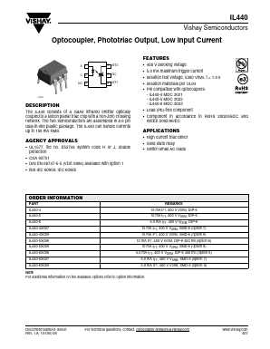 IL440-4X007 Datasheet PDF Vishay Semiconductors