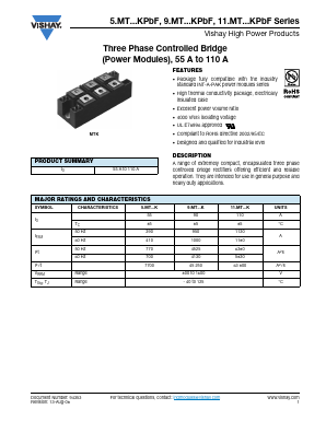 113MT160KPBF Datasheet PDF Vishay Semiconductors