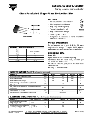 G2SB60 Datasheet PDF Vishay Semiconductors